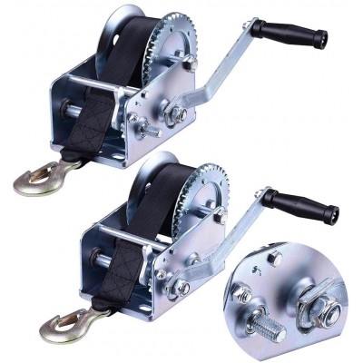 polyester strap 8m 2000lbs manuel hand winch with belt