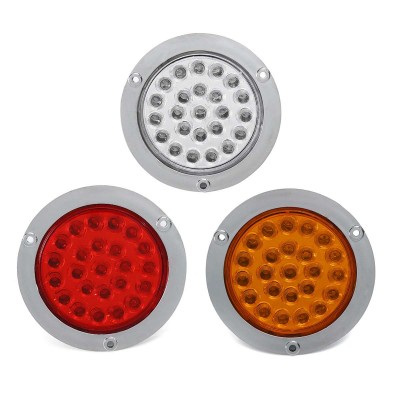 Factory directly supply  marker light led tail light 4 inch round sealed truck lamp with grommet